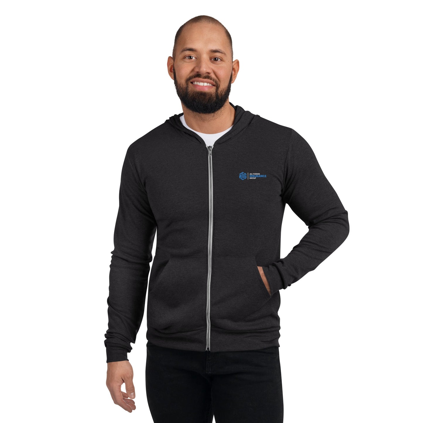 ATIG Unisex zip hoodie