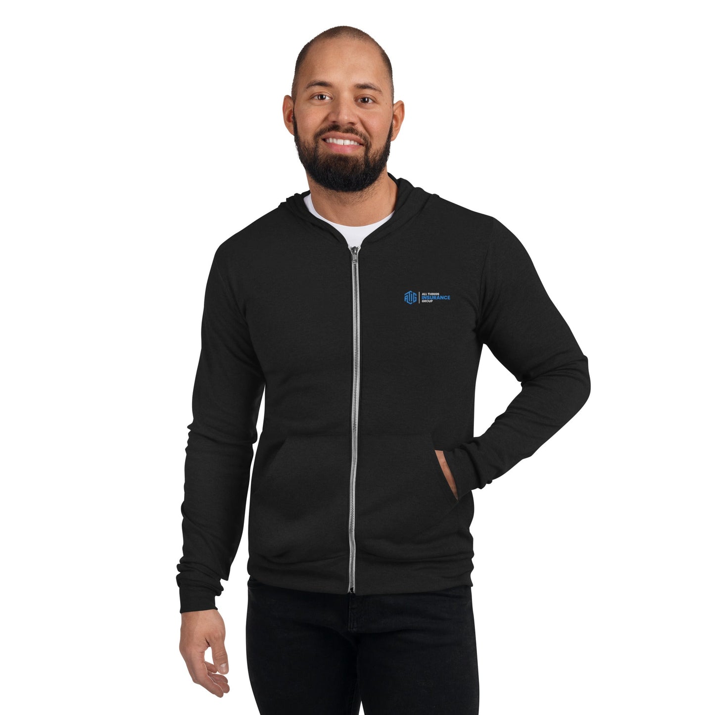 ATIG Unisex zip hoodie